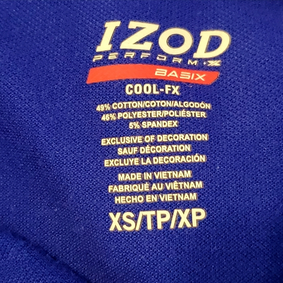 Izod | Perform X Golf Bling Polo | XS - Picture 4 of 4